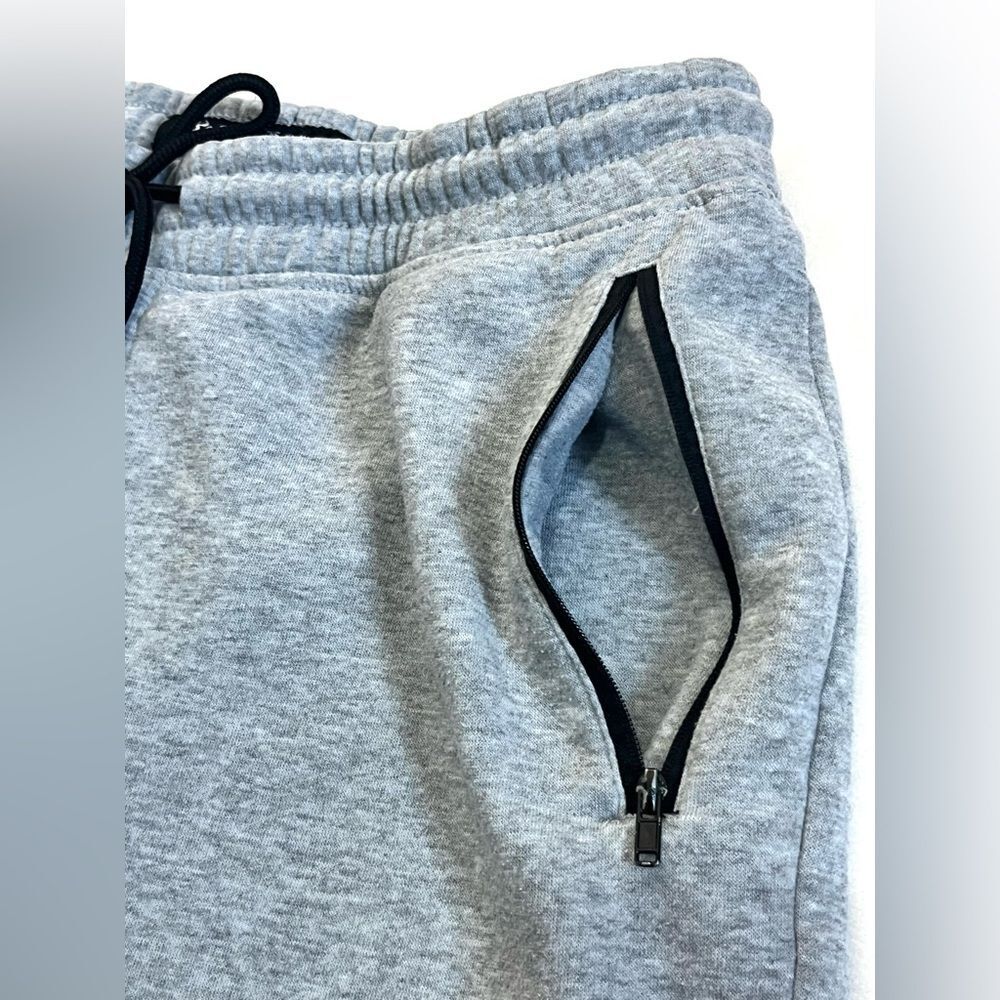 Brooklyn Cloth Men's Gray Casual “The Knit Shorts” w Drawstring & Zipper Pockets - Picture 5 of 16